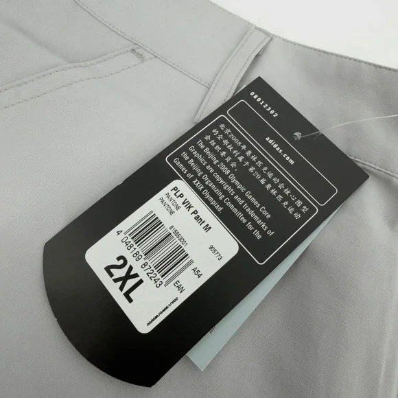 NEW Adidas Beijing 2008 Paralympic Games 2XL Gray Convertible Pants Deadstock